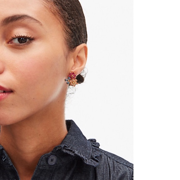KATE SPADE • First Bloom Cluster Flower Earrings - Picture 2 of 6